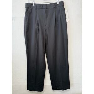 Rhone Commuter Pleated High Rise Trouser, Black, Women's Size 12 - NEW!